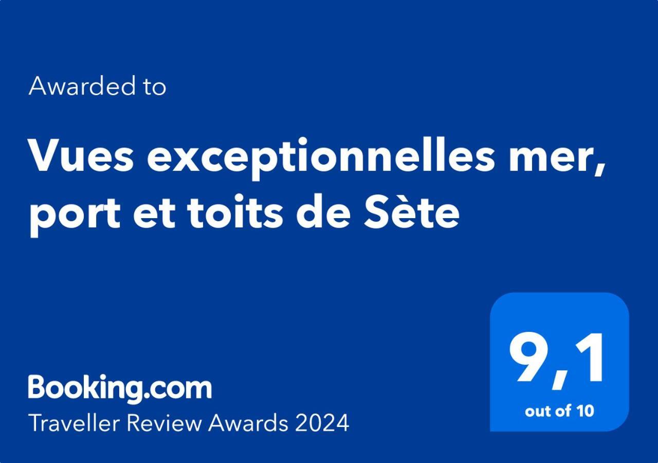 Vues Exceptionnelles Mer, Port Et Toits De Sète Exterior foto